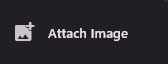 The attach menu with a single item, Attach Image.